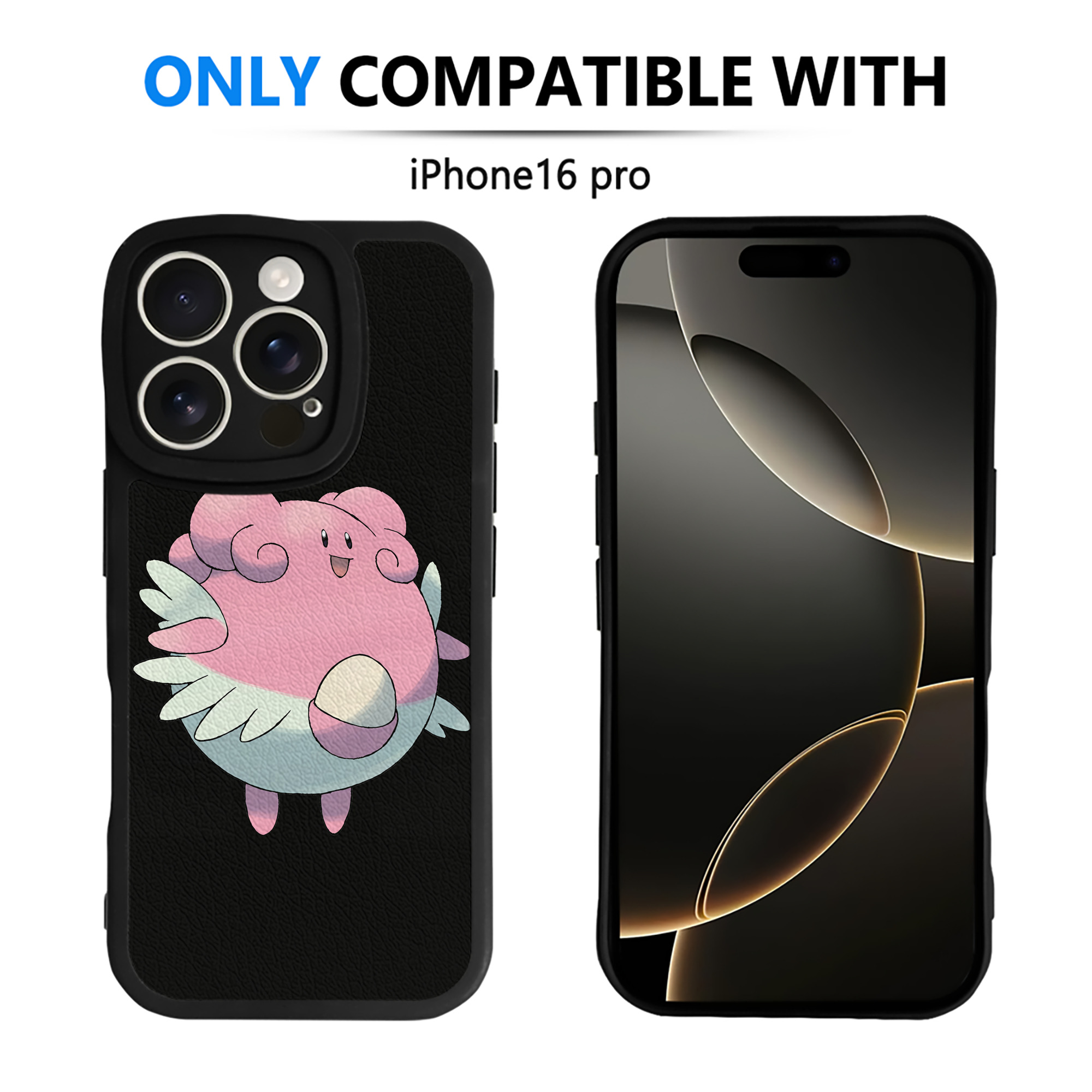 （画像用） ポケットモンスター Pokémon 【iPhone 16シリーズ対応】シリコンスマホケース（レザー調） 材質：シリコン